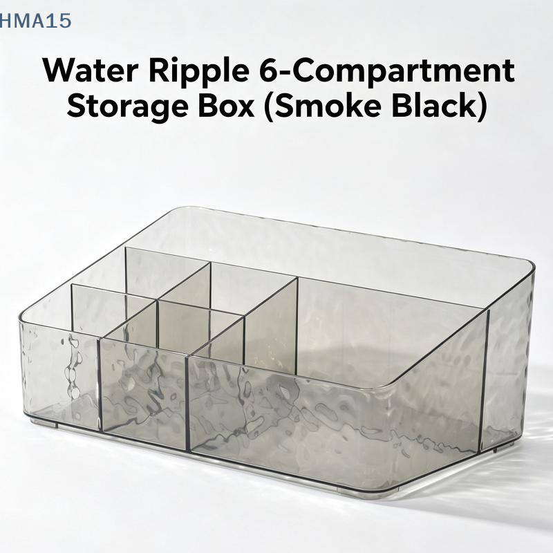 【YA】6 Compartment Clear Cosmet - Luxury Skincare Tools ulasan dan harga