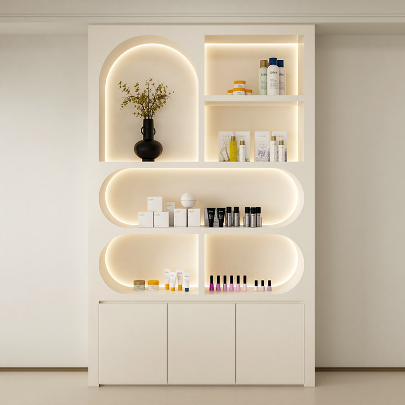 & Luxury Display Cabinet Skinc - Luxury Skincare Shop ulasan dan harga